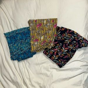 Lularoe leggings bundle of 3 Sz one size